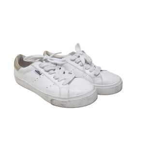 London Underground Kensa White & Gold Shoes - Women's Size 8 Sneakers